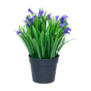Purple Artificial Flower With Pot