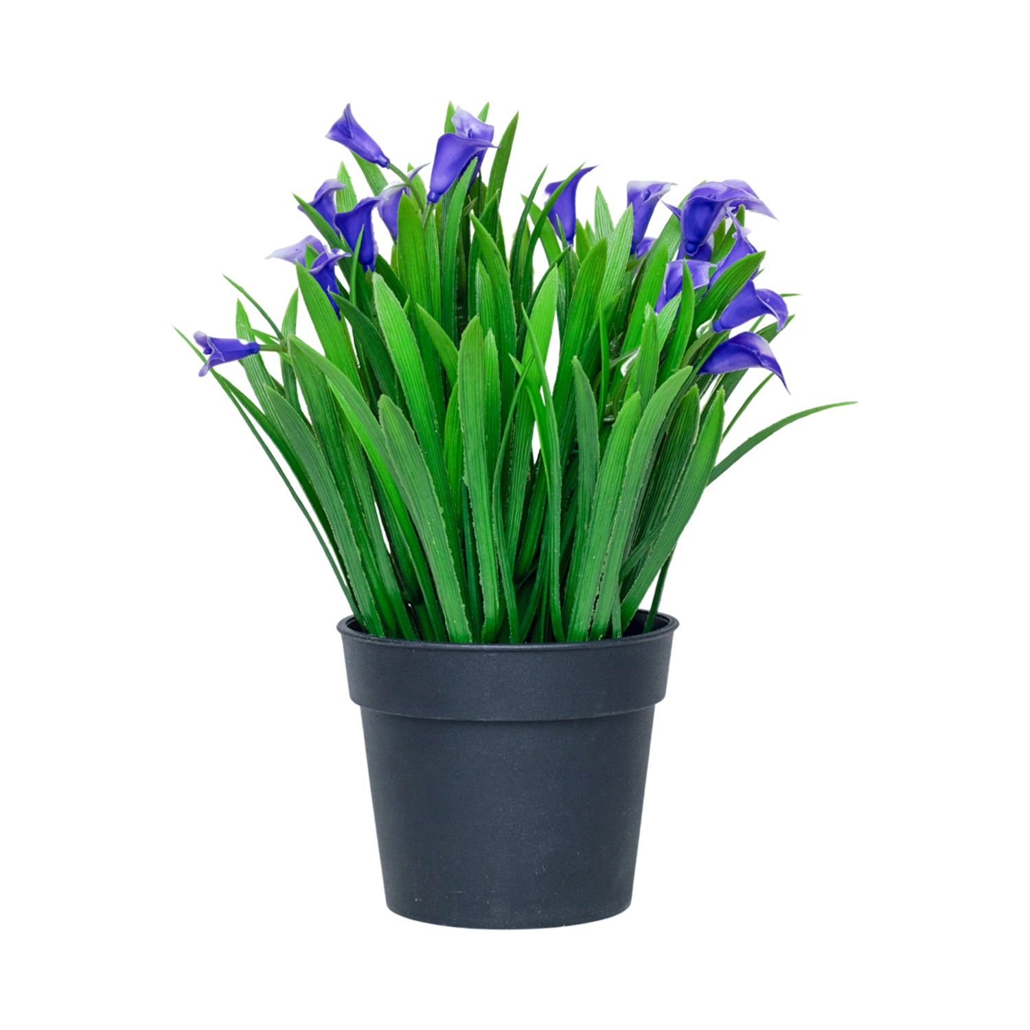 Purple Artificial Flower With Pot