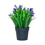 Purple Artificial Flower With Pot