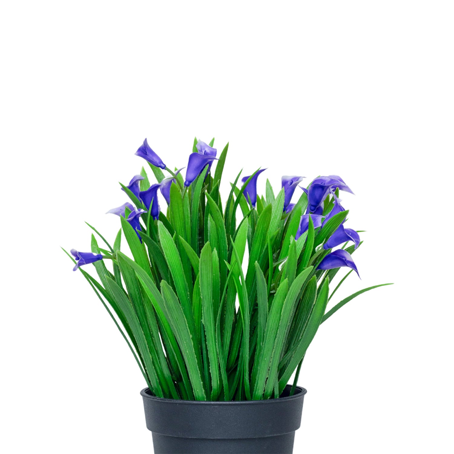 Purple Artificial Flower With Pot