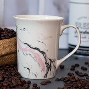 Off White Coffee Mug - 380 Ml, Marble Finish