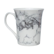 Off White & Grey Coffee Mug - 380 Ml, Marble Finish