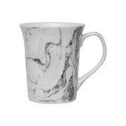 White Coffee Mug - 380 Ml, Marble Finish