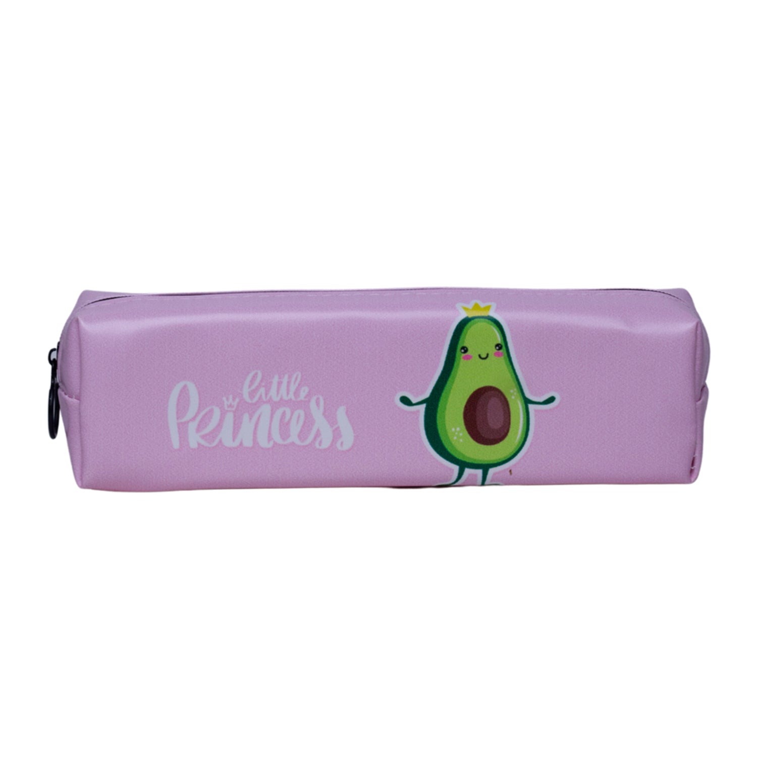 Pink Zipper Pencil Pouch - Avacado Print