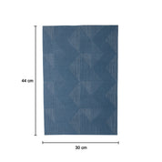 Blue Tringle Pattern - Placemat Mat Set Of 4