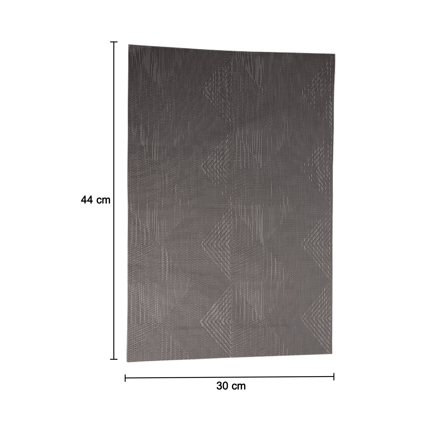 Stone Grey Tringle Pattern - Placemat Mat Set Of 4
