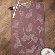 Maroon Tringle Pattern - Placemat Mat Set Of 4