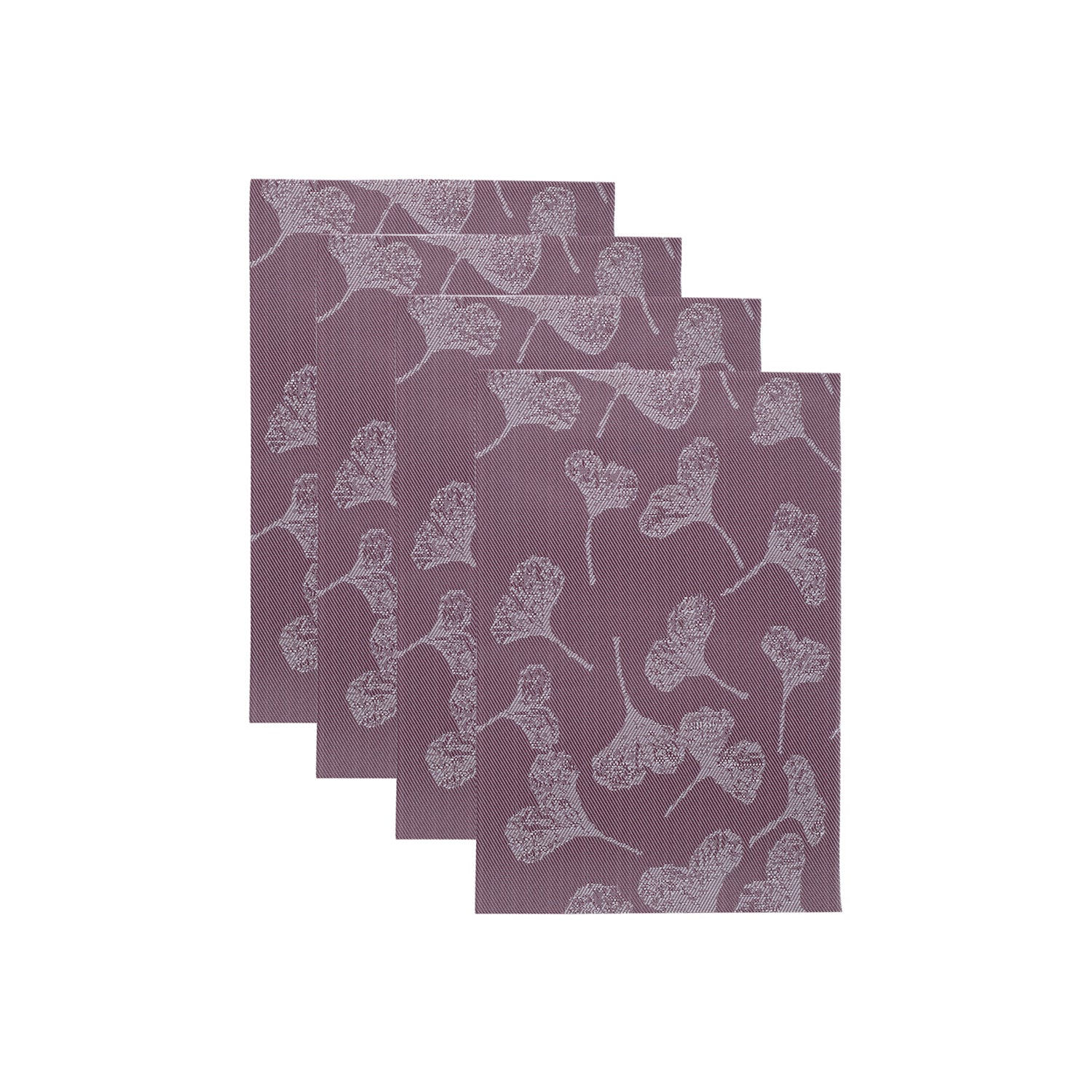 Maroon Tringle Pattern - Placemat Mat Set Of 4