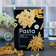 Metal Pasta Jar - Black, 3000Ml