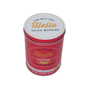 Metal Coffee Jar - Red, 1000Ml