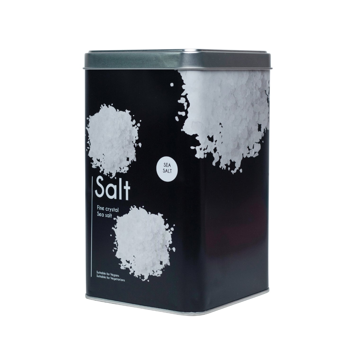 Metal Salt Jar - Black, 2050Ml