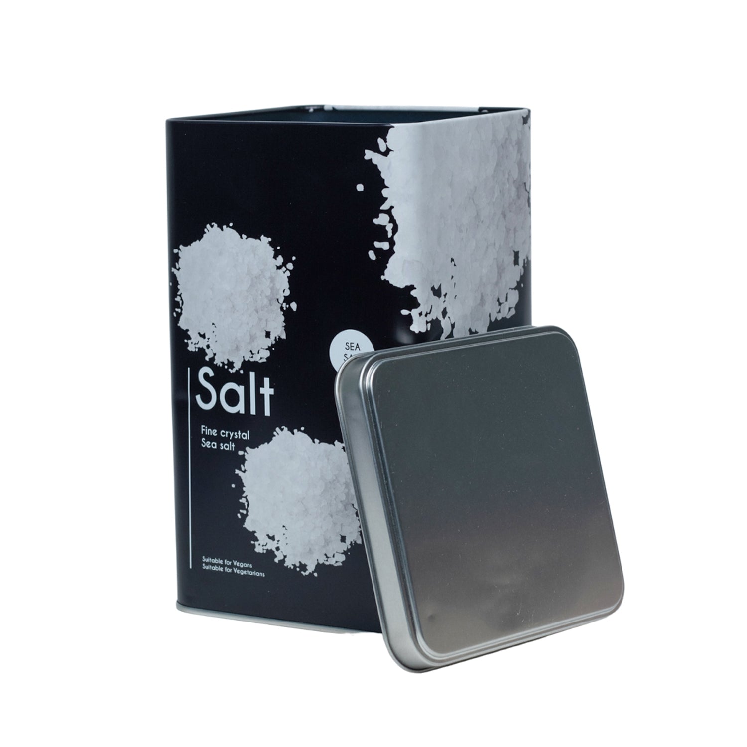 Metal Salt Jar - Black, 2050Ml