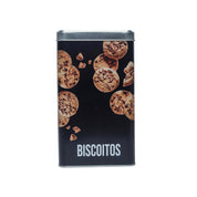 Metal Biscuites Jar - Black, 2050Ml