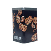 Metal Biscuites Jar - Black, 2050Ml