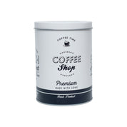 Metal Coffee Jar - Off White, 1000Ml