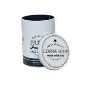 Metal Coffee Jar - Off White, 1000Ml