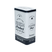 Metal Coffee Jar - Off White, 1700Ml