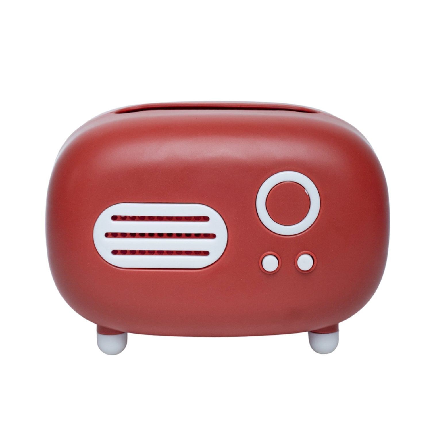 Red Vintage Napkin Box Holder - Radio Design