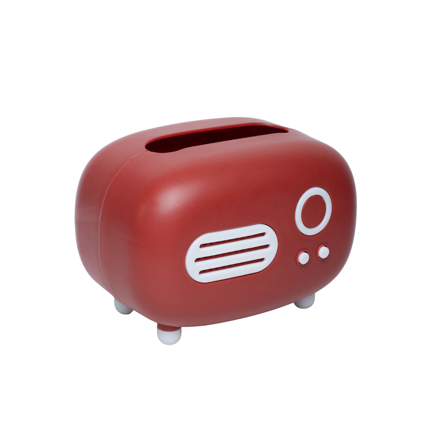 Red Vintage Napkin Box Holder - Radio Design