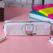 Light Pink Pencil Pouch - Fish Print