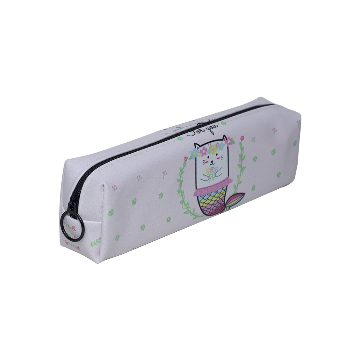 Light Pink Pencil Pouch - Fish Print