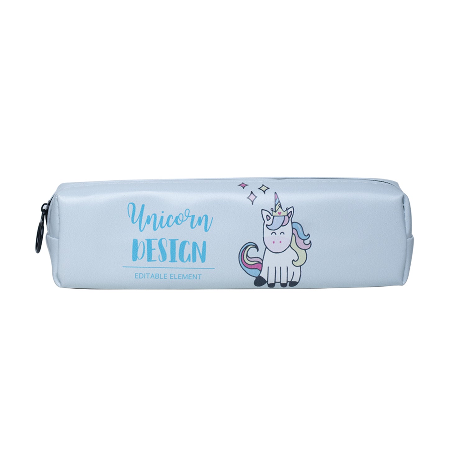 White Unicorn Cute Pencil Pouch