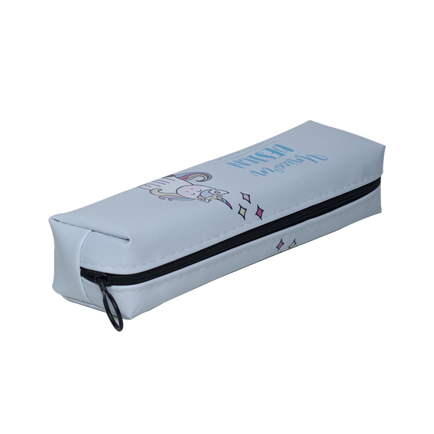 White Unicorn Cute Pencil Pouch