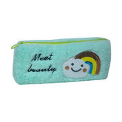 Light Green Pencil Pouch - Fur