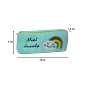 Light Green Pencil Pouch - Fur
