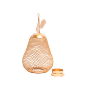 Pear T- Lite Holder - Golden & Metal
