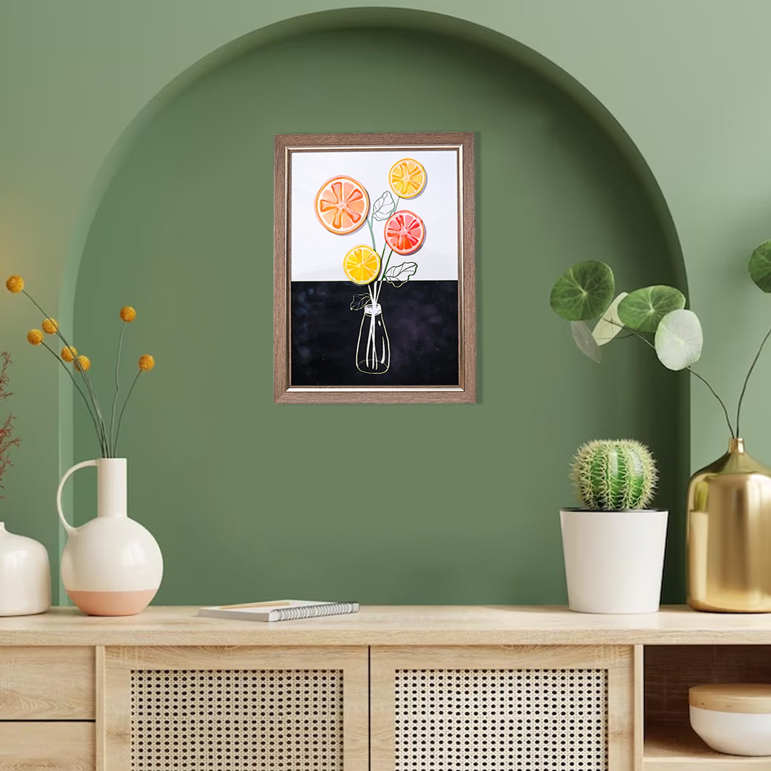 Wall Décor Painting - Fruit Flower Pot