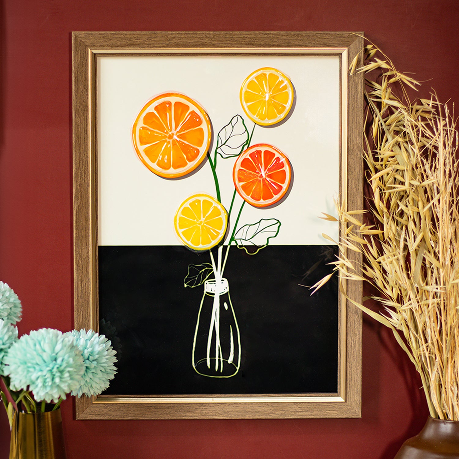 Wall Décor Painting - Fruit Flower Pot