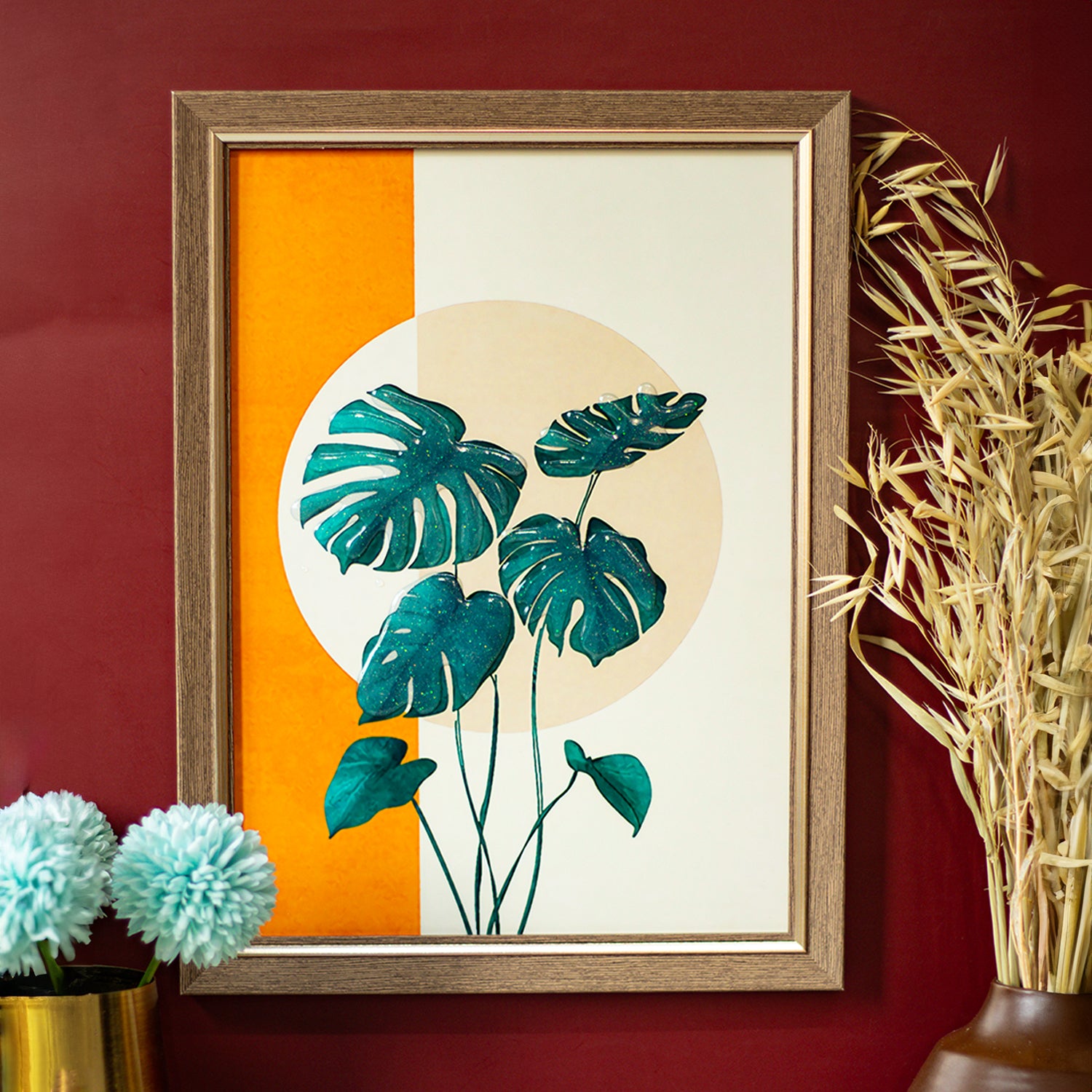Wall Décor Painting - Leafs