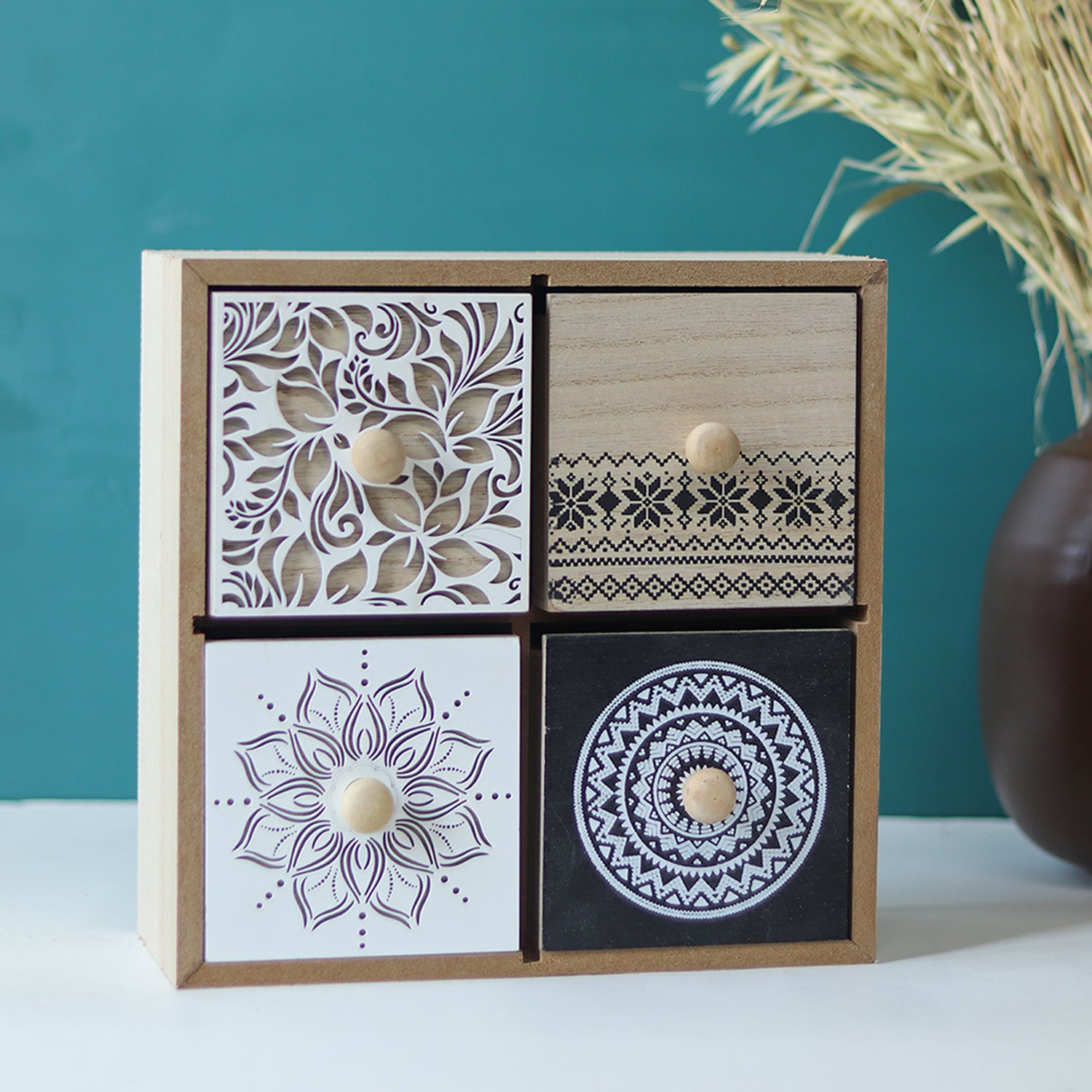 Multipurpose Table Drawer Organizer - 2 Layers & 2-2 Compartment