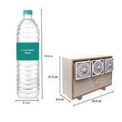 Multipurpose Table  Drawer Organizer - 2 Layers & 3-1 Compartment