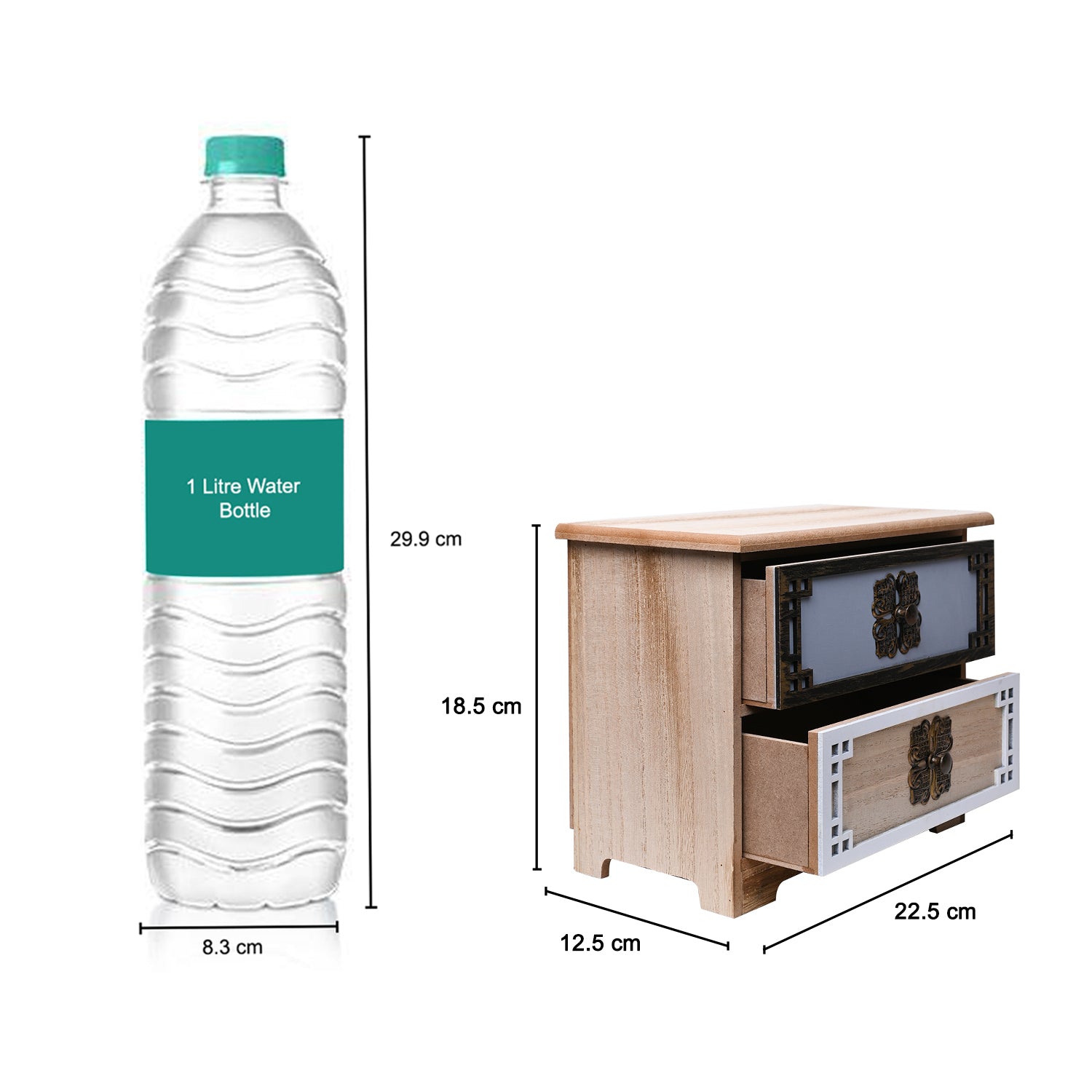 Multipurpose Table  Drawer Organizer - 2 Layers & 1-1 Compartment