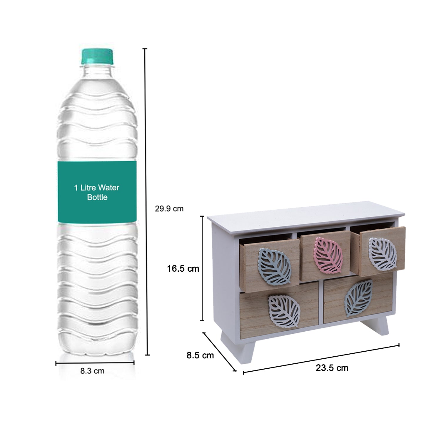 Multipurpose Table Drawer Organizer - 2 Layers & 3-2 Compartment