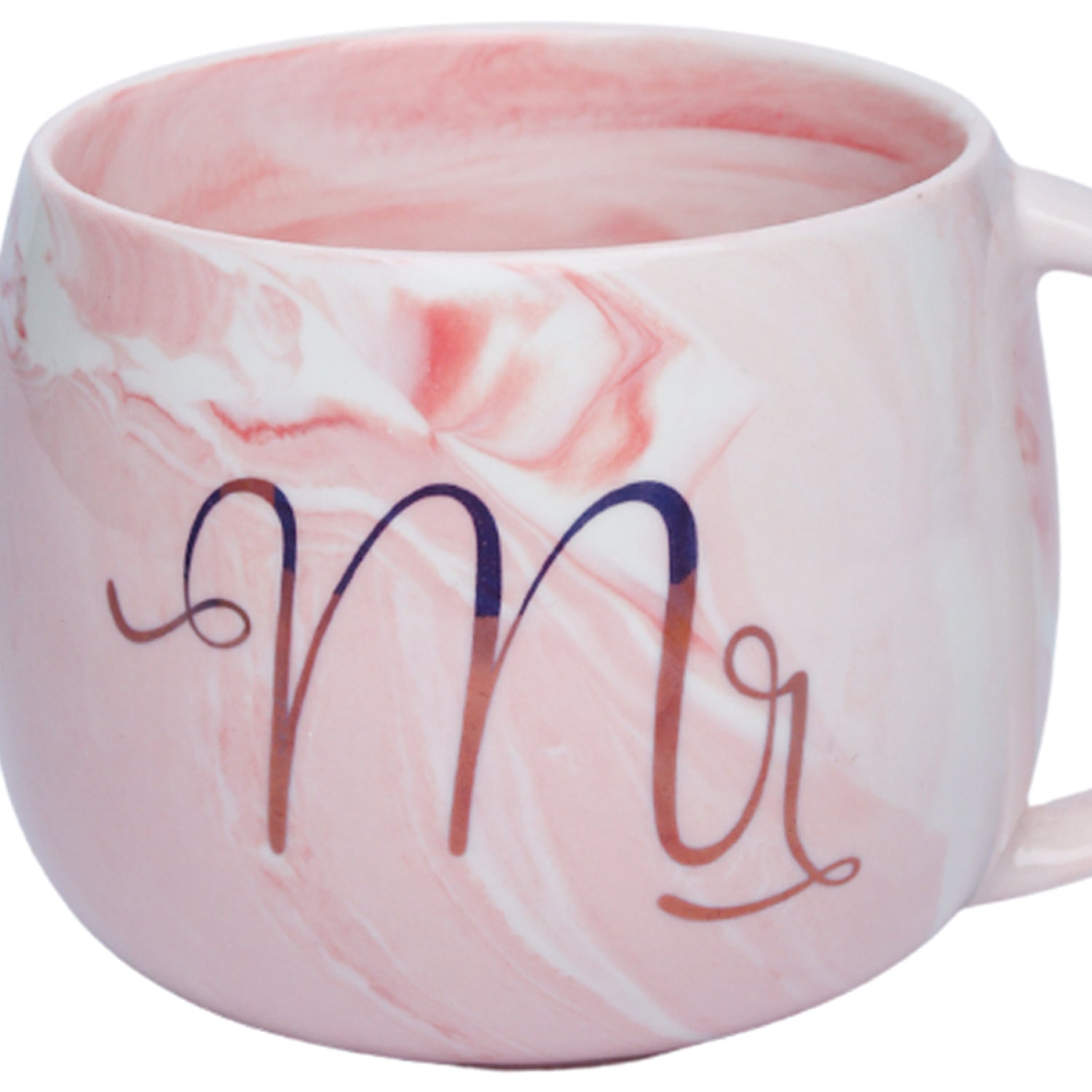 Mr. n Mrs. Royal Marble Mug - Each 350mL, Pink