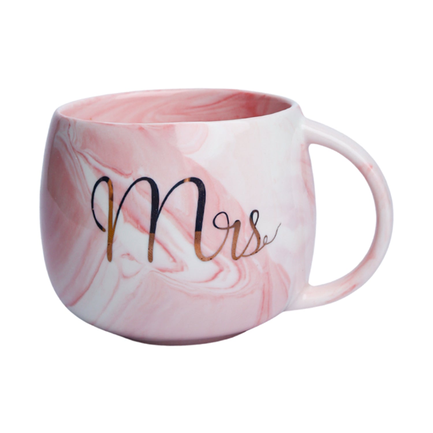 Mr. n Mrs. Royal Marble Mug - Each 350mL, Pink