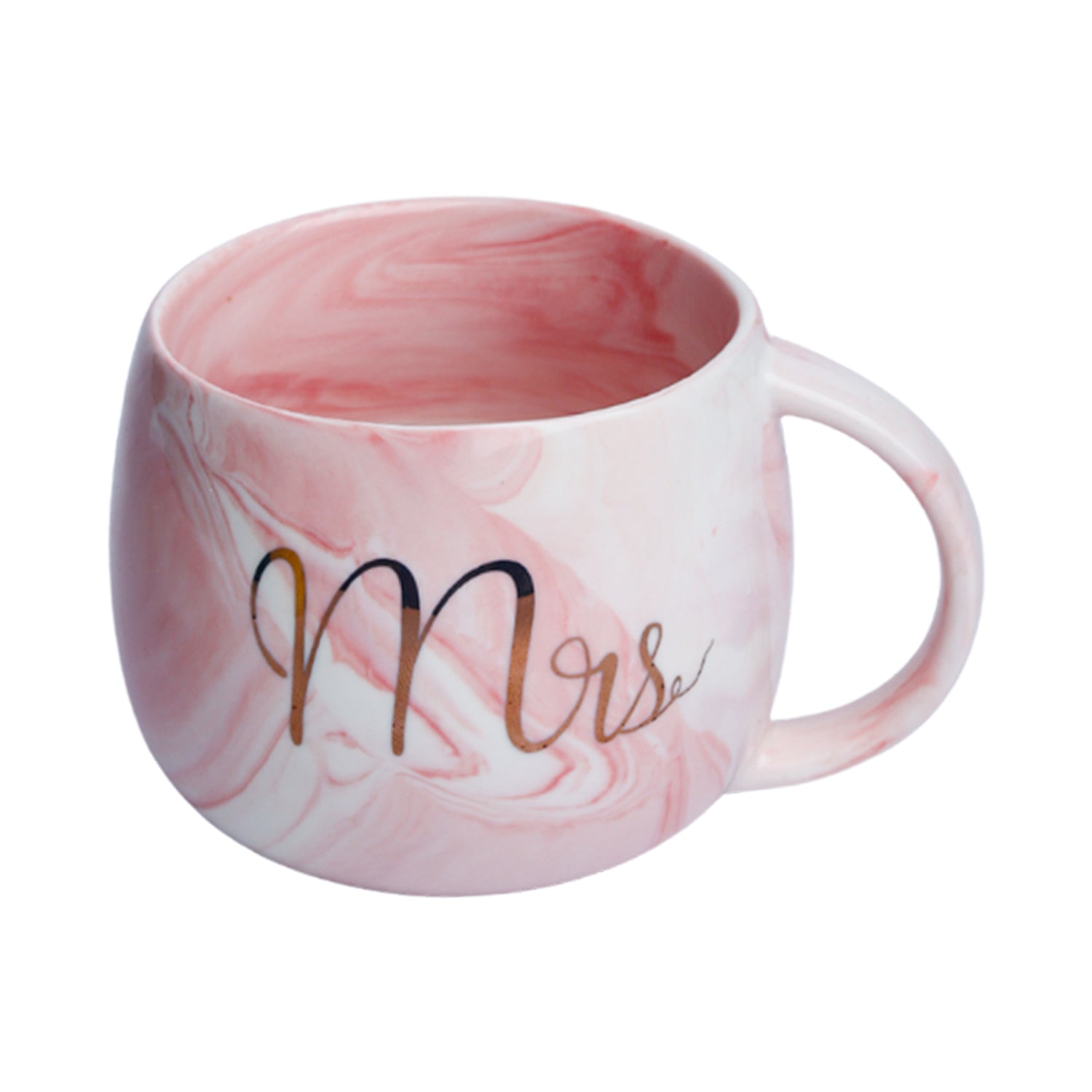 Mr. n Mrs. Royal Marble Mug - Each 350mL, Pink