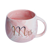 Mr. n Mrs. Royal Marble Mug - Each 350mL, Pink