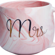 Mr. n Mrs. Royal Marble Mug - Each 350mL, Pink