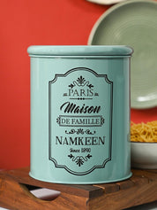 Metal Namkeen Jar - Green, 1700 Ml - MARKET99