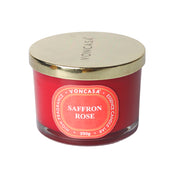 3 Wick Saffron Rose Candle 250G