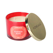 3 Wick Saffron Rose Candle 250G