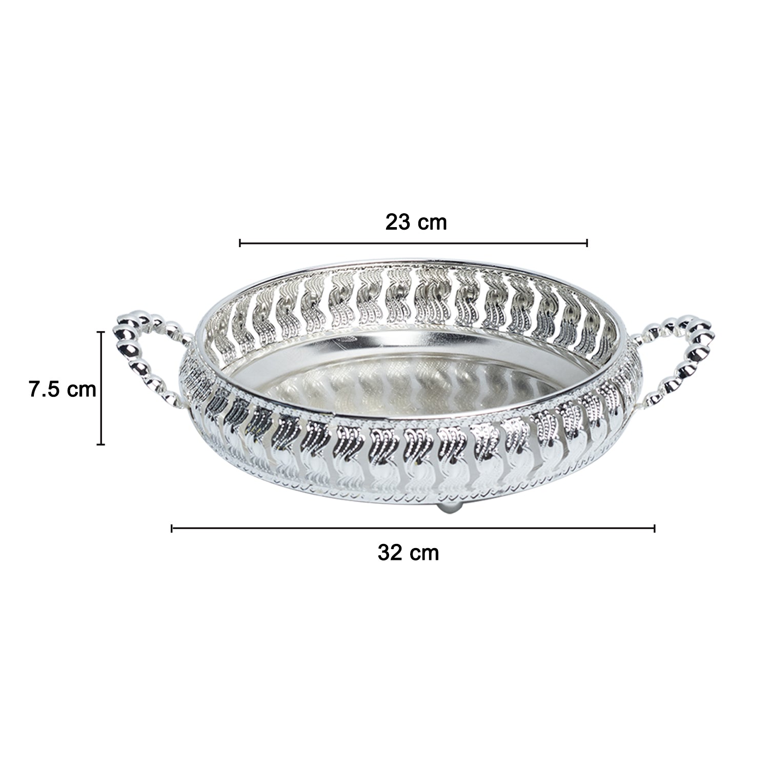Silver Decorative Basket