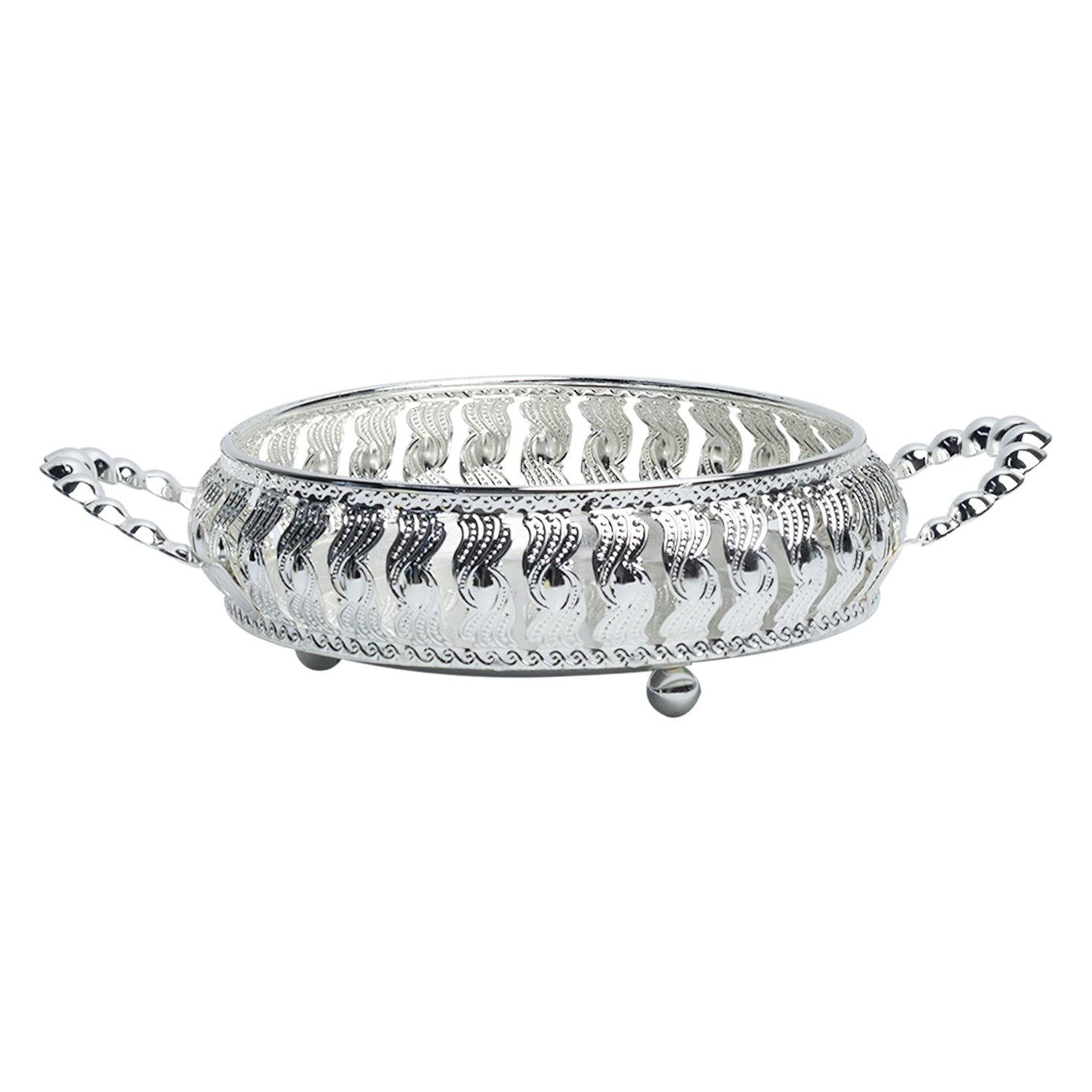 Silver Decorative Basket