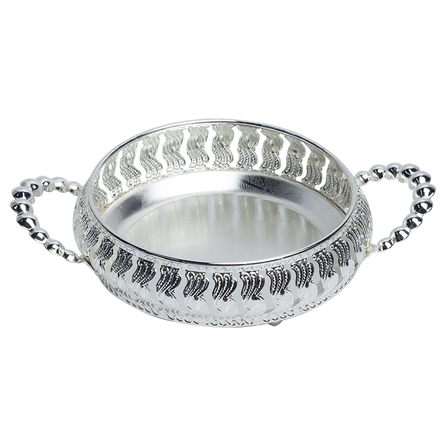 Silver Decorative Basket