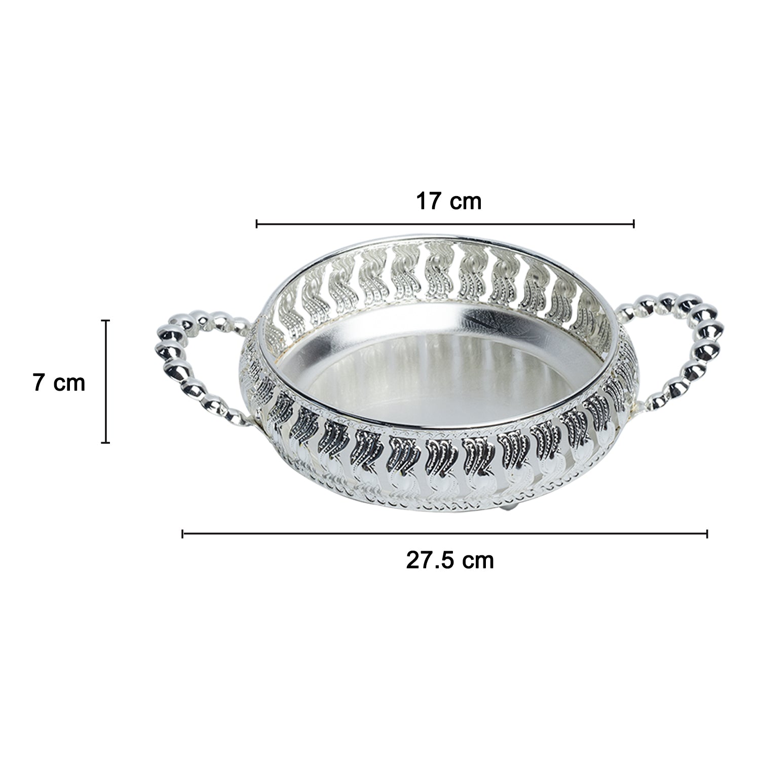 Silver Decorative Basket