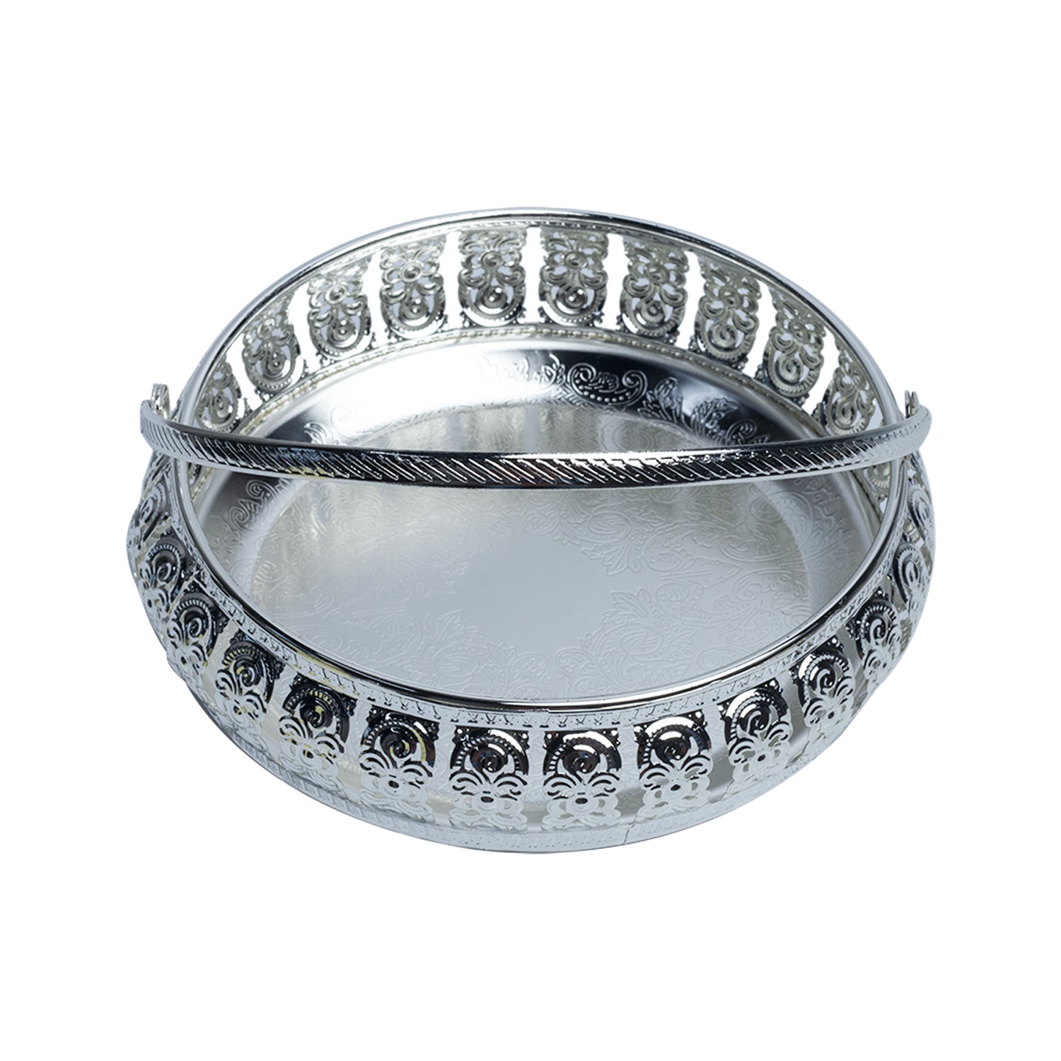 Silver Decorative Basket